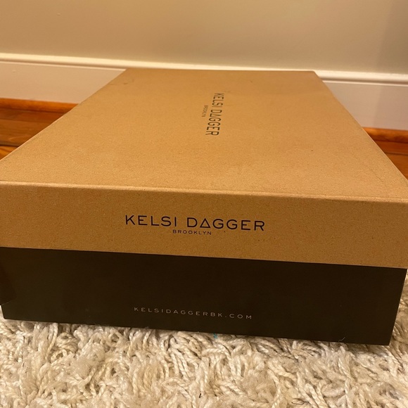 Kelsi Dagger Knee High Chestnut Block Heel Boots - Picture 5 of 6